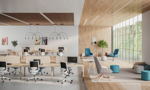 Professional workspace with modern office furniture in Malta