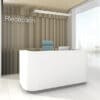 Cosy modern reception unit
