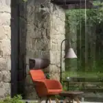 WINX lounge armchair with high backrest for privacy and comfort