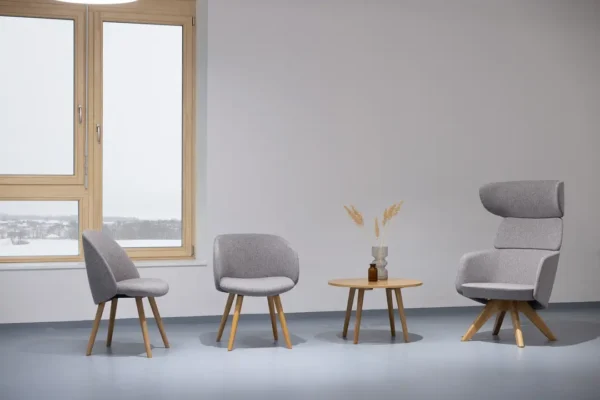 Reception seating with contemporary armchairs for Malta offices