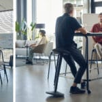 malta office stool - adjustable height