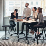 malta desk chair - adjustable height stool
