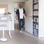 malta office stool - adjustable height