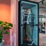 HushPhone acoustic booth for private office calls in Malta workplaces