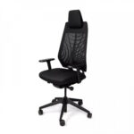 JOYCE executive office chair with FlexGrid backrest and ergonomic headrest design