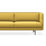 Malta office furniture yellow fabric Qomfort sofa - BSL Lifestyles