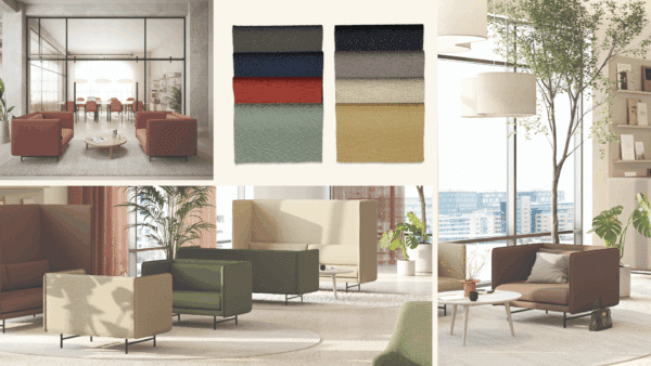 Custom sofa fabric choices for modern office space in Malta
