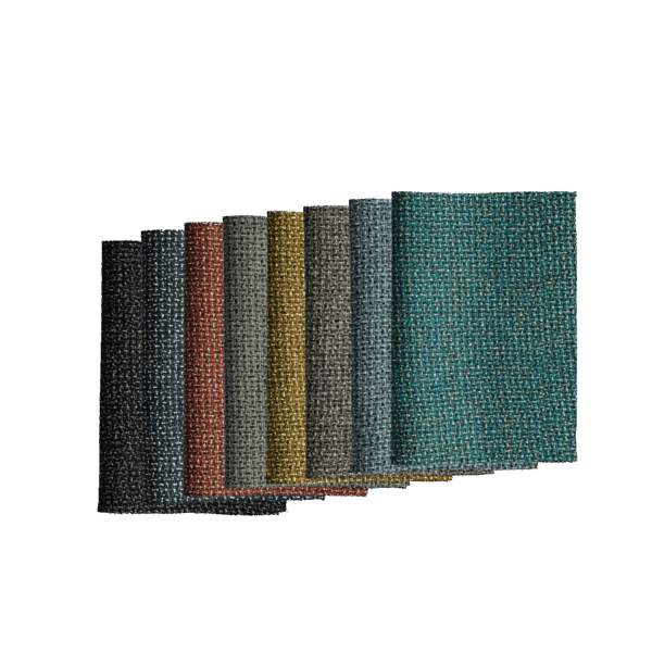 QOMFORT sofa upholstery fabric sample showcasing textured material for Malta offices