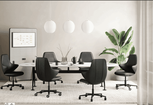 Black CHECK conference seating for modern Malta office interiors