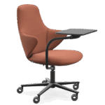 Modern Malta office chair with a practical folding desk attachment