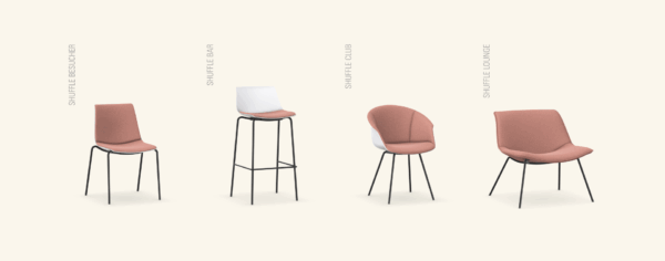 Modern SHUFFLE chairs designed for Malta office seating needs