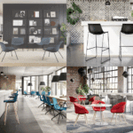 Malta office furniture with SHUFFLE chairs for lounge and work areas