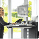Malta office workspace with height adjustable desks and ergonomic chairs