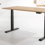 Height adjustable wooden office desk for modern Malta workspaces