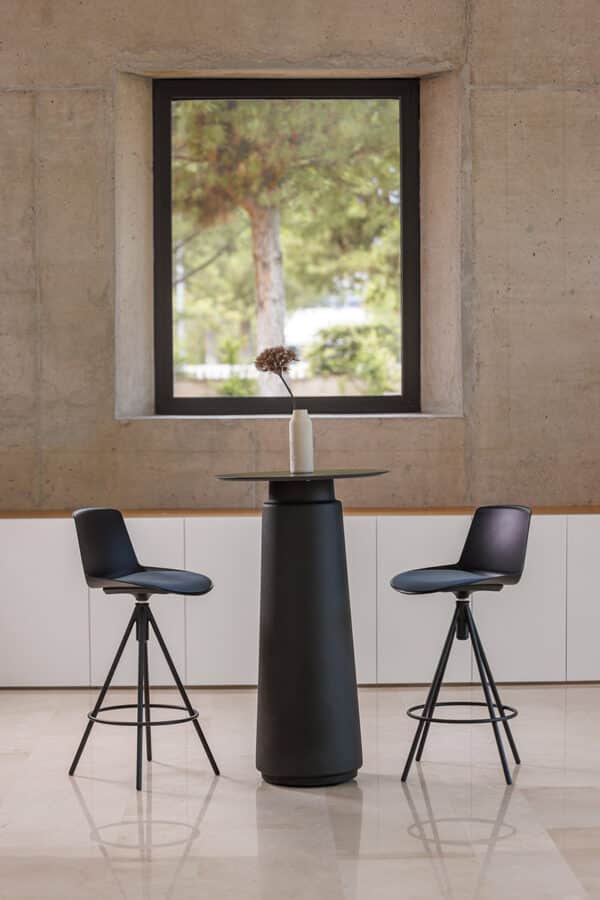 Dorik bar-height café table for modern spaces in Malta
