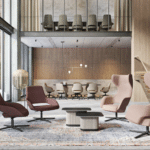 Sandie high-back executive chair combining ergonomic comfort with elegant design