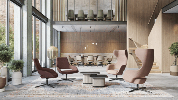 Sandie high-back executive chair combining ergonomic comfort with elegant design