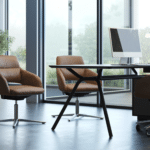 Sandie executive chair with modern upholstered design for offices and meeting rooms