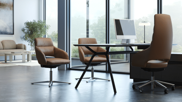 Sandie executive chair with modern upholstered design for offices and meeting rooms