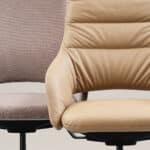 Sandie executive chair with padded upholstery and stitched backrest for premium comfort