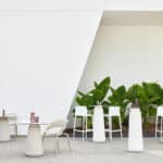 Dorik outdoor café tables for modern terraces in Malta