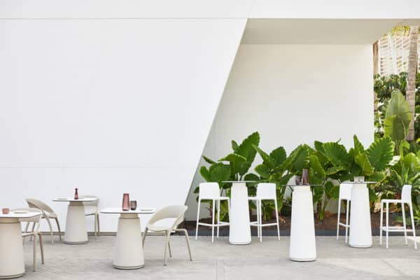 Dorik outdoor café tables for modern terraces in Malta