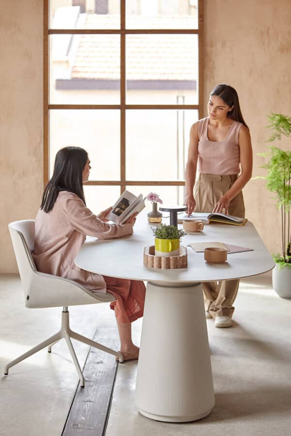 Modern office meeting table with chairs and workspace Malta