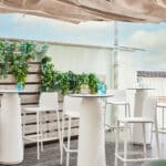 Dorik café table for stylish outdoor hospitality in Malta