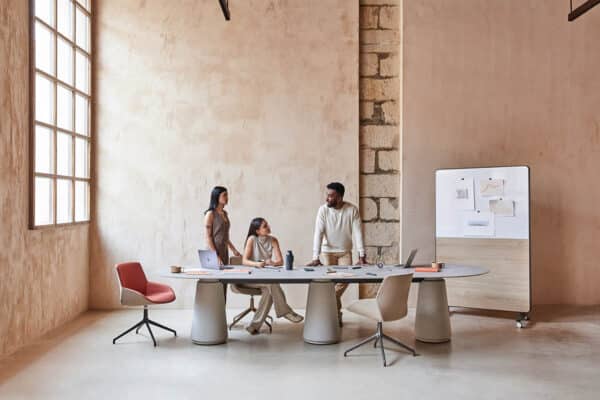 Modern conference table for team meetings in Malta offices