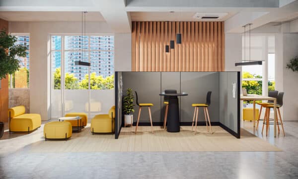 Elegant Dorik café table for flexible workspaces in Malta