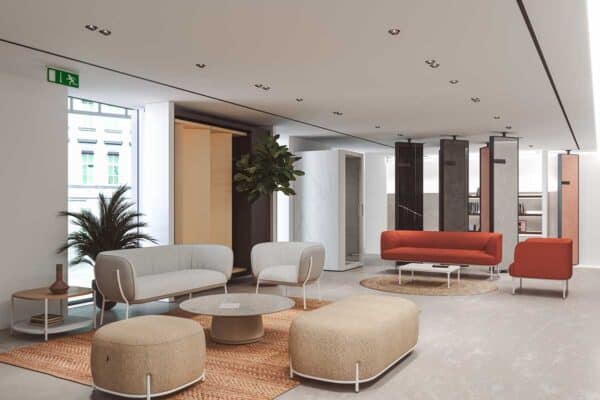 Modern reception lounge table with Dorik design in Malta