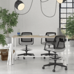 Professional office interior with standing desk solutions Malta