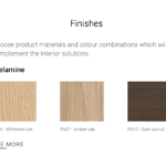 Melamine colour samples for Malta Office Desks collection
