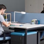 Vital Plus workstation designed for flexible office layouts