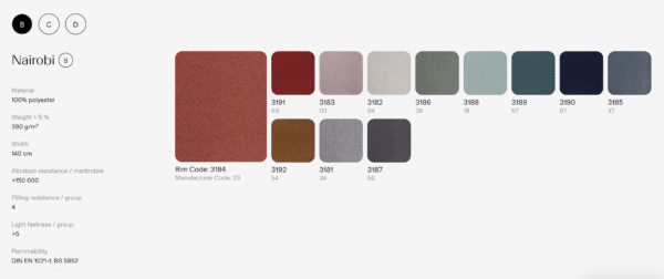 Conference chair fabric options - BSL Lifestyles