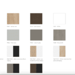 Modern desk finish samples for commercial interiors - BSL Lifestyles