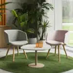 Modern waiting area with designer office chairs - BSL Lifestyles