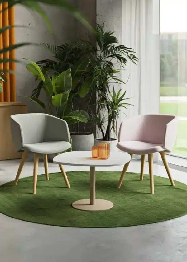Modern waiting area with designer office chairs - BSL Lifestyles