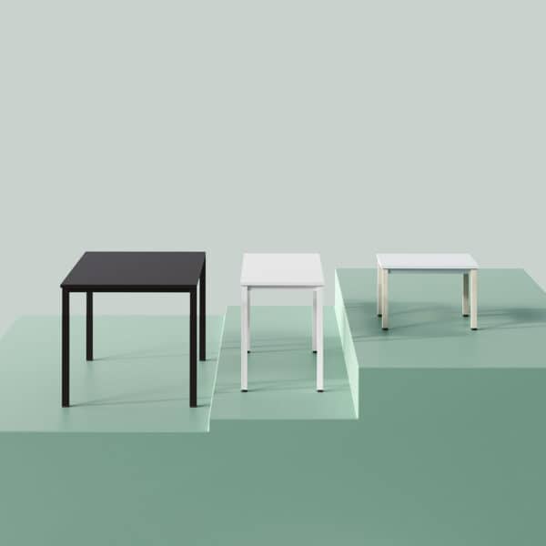 Colectiva multipurpose table for flexible conference and workspace layouts