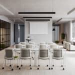 Colectiva table designed for versatile corporate and educational settings