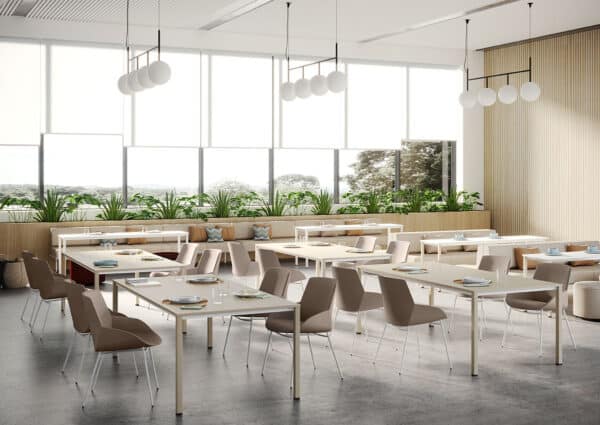 Premium Malta Office Desks featuring the Colectiva meeting table