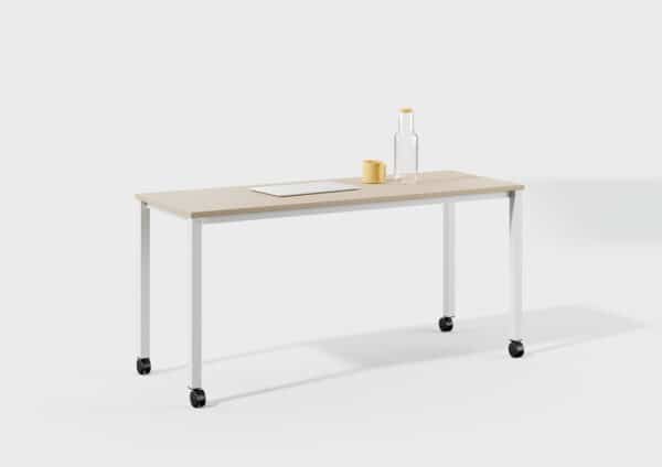 Professional office desk with castor base in Malta - BSL Lifestyles