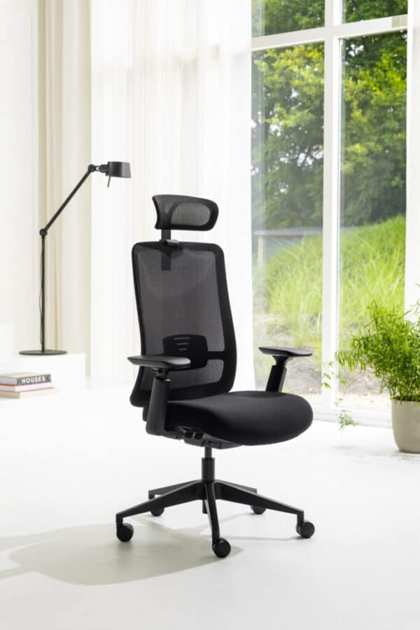 Modern ergonomic office chair in bright workspace, Malta furniture