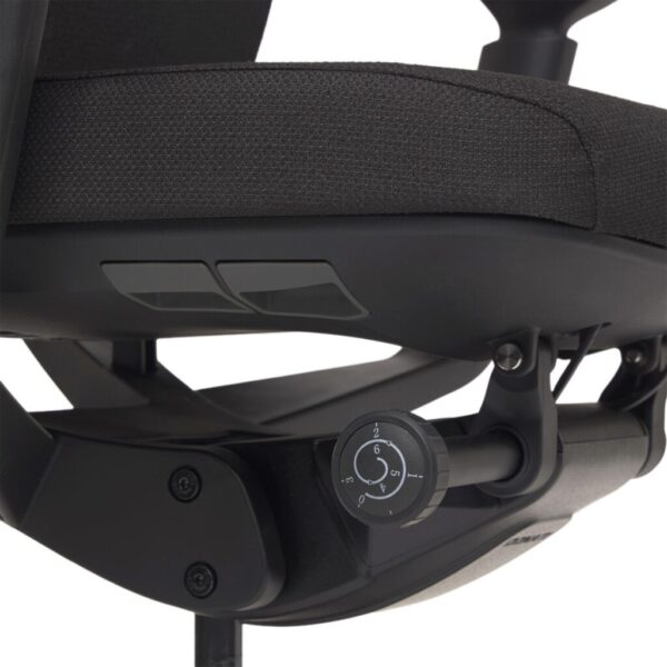 Close-up of office chair controls, Malta Office Chairs collection