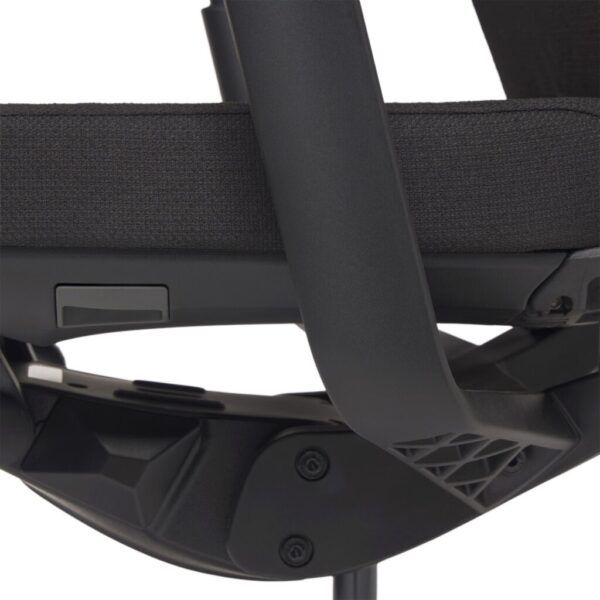 Office chair armrest and base detail, Malta Office Chairs range